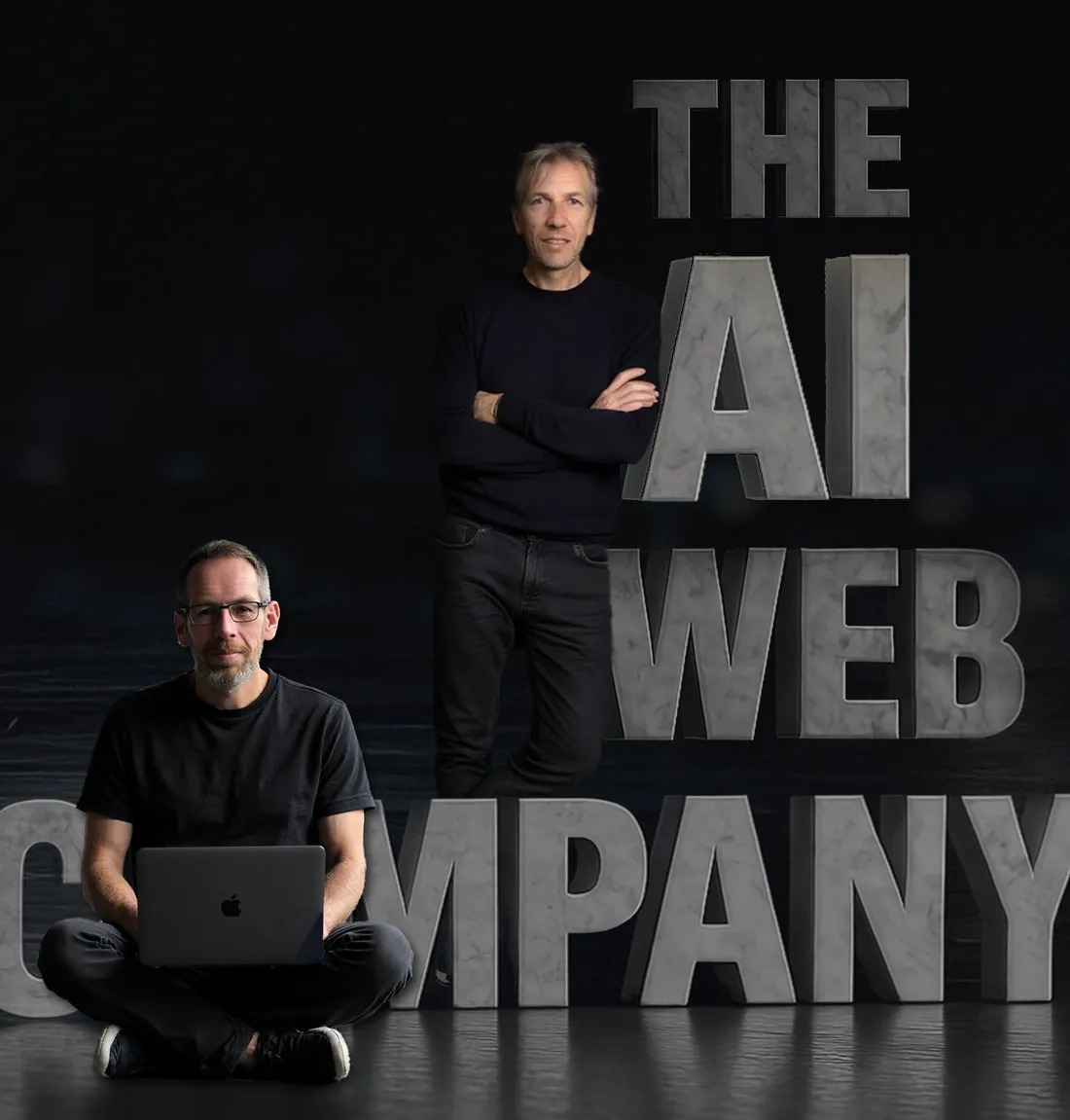 Neil and David beside the words The AI Web Company